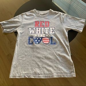 Red, White, & Cool Gray  Shirt, size medium (8)